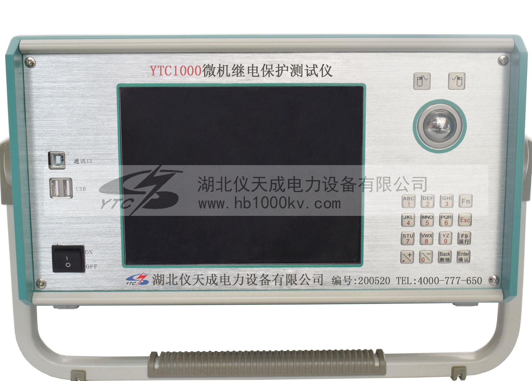 YTC1000微机继电保护测试仪控制面板